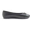 image:imageFEVERSOLE Womens Bow Tie Fashion Dress Slip On Shoes Cap Toe Ballet FlatBlack Vegen Leather Knit S Pattern