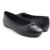 image:imageFEVERSOLE Womens Bow Tie Fashion Dress Slip On Shoes Cap Toe Ballet FlatBlack Vegen Leather Knit S Pattern