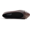 image:imageFEVERSOLE Womens Bow Tie Fashion Dress Slip On Shoes Cap Toe Ballet FlatBrown Vegen Leather Knit S Pattern
