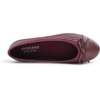 image:imageFEVERSOLE Womens Bow Tie Fashion Dress Slip On Shoes Cap Toe Ballet FlatBurgundy Vegen Leather Knit S Pattern