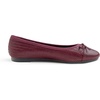 image:imageFEVERSOLE Womens Bow Tie Fashion Dress Slip On Shoes Cap Toe Ballet FlatBurgundy Vegen Leather Knit S Pattern