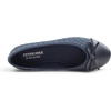 image:imageFEVERSOLE Womens Bow Tie Fashion Dress Slip On Shoes Cap Toe Ballet FlatNavy Vegen Leather Knit B Pattern