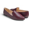 image:imageFEVERSOLE Womens Loafer Flat Pointed Fashion Slip On Comfort Driving Office ShoesGrain Pu Burgundy