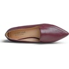 image:imageFEVERSOLE Womens Loafer Flat Pointed Fashion Slip On Comfort Driving Office ShoesGrain Pu Burgundy