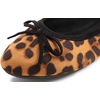 image:imageFEVERSOLE Womens Ultra Soft Colorful Memory Foam Cushioned Faux Suede Home Ballet FlatsLeopard