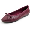 Burgundy Vegen Leather Knit S Pattern