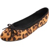 image:imageFEVERSOLE Womens Ultra Soft Colorful Memory Foam Cushioned Faux Suede Home Ballet FlatsLeopard