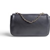 image:imageFEVERSOLE Crossbody Bag Vegan Leather Women Retro Small Saddle Satchel Shoulder Bag Tote With Long Adjustable StrapBlack Solid Vegan Leather With Metal Chain New Buckle