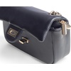 image:imageFEVERSOLE Crossbody Bag Vegan Leather Women Retro Small Saddle Satchel Shoulder Bag Tote With Long Adjustable StrapBlack Solid Vegan Leather With Metal Chain New Buckle