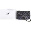 image:imageFEVERSOLE Crossbody Bag Vegan Leather Women Retro Small Saddle Satchel Shoulder Bag Tote With Long Adjustable StrapLarge Black Quilted Vegan Leather With Metal Chain