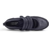 image:imageFEVERSOLE Womens Cushion Padded Mary Jane Flats Double Straps Comfort Casual Soft Fabric Sporty BalletsBlack Fabric Mf Two Straps
