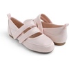 image:imageFEVERSOLE Womens Cushion Padded Mary Jane Flats Double Straps Comfort Casual Soft Fabric Sporty BalletsPink Fabric Mf Two Straps