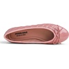 image:imageFEVERSOLE Womens Bow Tie Fashion Dress Slip On Shoes Round Toe Ballet FlatMocha Rose Quilted Patent Toe Cap