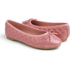 image:imageFEVERSOLE Womens Bow Tie Fashion Dress Slip On Shoes Round Toe Ballet FlatMocha Rose Quilted Patent Toe Cap