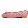 image:imageFEVERSOLE Womens Bow Tie Fashion Dress Slip On Shoes Round Toe Ballet FlatMocha Rose Quilted Patent Toe Cap
