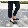 image:imageFEVERSOLE Womens Fashion Trim Deco Loafer Black Grain Size 7 M US Bound with No Show Socks Women Low Cut Silky Thin Socks 3 Colors 9 Pairs