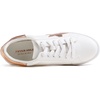 image:imageFEVERSOLE Womens Featured PU Leather Colorful Lace Up SneakerWhite Rose Metallic Star