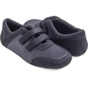 image:imageFEVERSOLE Womens Cushion Padded Mary Jane Shoes Double Straps Comfort Casual Soft Fabric Sporty Slip On FlatsBlack Fabric Mf Two Straps