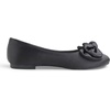 image:imageFEVERSOLE Womens Round Toe Soft Cute Dress Ballet FlatsBlack Satin Twist Bow