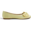 image:imageFEVERSOLE Womens Round Toe Soft Cute Dress Ballet FlatsButter Satin Twist Bow