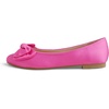 image:imageFEVERSOLE Womens Round Toe Soft Cute Dress Ballet FlatsHot Pink Satin Twist Bow