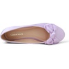 image:imageFEVERSOLE Womens Round Toe Soft Cute Dress Ballet FlatsLilac Satin Twist Bow