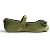 image:imageFEVERSOLE Girls Cute Dress Mary Jane Shoes Bow Tie Sunday Holiday Ballet FlatsGreen Velvet Tribow Maryjane