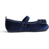image:imageFEVERSOLE Girls Cute Dress Mary Jane Shoes Bow Tie Sunday Holiday Ballet FlatsNavy Velvet Tribow Maryjane