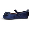 image:imageFEVERSOLE Girls Cute Dress Mary Jane Shoes Bow Tie Sunday Holiday Ballet FlatsNavy Velvet Tribow Maryjane