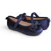 image:imageFEVERSOLE Girls Cute Dress Mary Jane Shoes Bow Tie Sunday Holiday Ballet FlatsNavy Velvet Tribow Maryjane