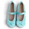 image:imageFEVERSOLE Girls Cute Dress Mary Jane Shoes Bow Tie Sunday Holiday Ballet FlatsSky Blue Velvet Tribow Maryjane