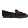 image:imageFEVERSOLE Womens Fashion Comfortable Penny Loafer Buckle Dressy ShoesBrown Velvet Quilted