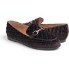 image:imageFEVERSOLE Womens Fashion Comfortable Penny Loafer Buckle Dressy ShoesBrown Velvet Quilted