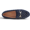image:imageFEVERSOLE Womens Fashion Comfortable Penny Loafer Buckle Dressy ShoesNavy Velvet Quilted