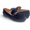image:imageFEVERSOLE Womens Fashion Comfortable Penny Loafer Buckle Dressy ShoesNavy Velvet Quilted