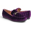 image:imageFEVERSOLE Womens Fashion Comfortable Penny Loafer Buckle Dressy ShoesPurple Velvet Quilted