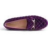 image:imageFEVERSOLE Womens Fashion Comfortable Penny Loafer Buckle Dressy ShoesPurple Velvet Quilted