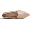 image:imageFEVERSOLE Womens Loafer Flat Pointed Fashion Slip On Comfort Driving Office ShoesGrain Pu Beige