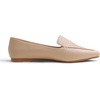 image:imageFEVERSOLE Womens Loafer Flat Pointed Fashion Slip On Comfort Driving Office ShoesGrain Pu Beige