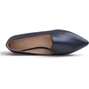 image:imageFEVERSOLE Womens Loafer Flat Pointed Fashion Slip On Comfort Driving Office ShoesGrain Pu Navy
