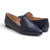 image:imageFEVERSOLE Womens Loafer Flat Pointed Fashion Slip On Comfort Driving Office ShoesGrain Pu Navy
