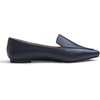 image:imageFEVERSOLE Womens Loafer Flat Pointed Fashion Slip On Comfort Driving Office ShoesGrain Pu Navy
