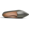 image:imageFEVERSOLE Womens Loafer Flat Pointed Fashion Slip On Comfort Driving Office ShoesGrain Pu Olive