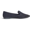 image:imageFEVERSOLE Womens Loafer Flat Pointed Fashion Slip On Comfort Soft Driving Office ShoesBlack Faux Suede