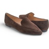 image:imageFEVERSOLE Womens Loafer Flat Pointed Fashion Slip On Comfort Soft Driving Office ShoesBrown Faux Suede