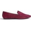 image:imageFEVERSOLE Womens Loafer Flat Pointed Fashion Slip On Comfort Soft Driving Office ShoesBurgundy Faux Suede