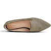image:imageFEVERSOLE Womens Loafer Flat Pointed Fashion Slip On Comfort Soft Driving Office ShoesOlive Faux Suede