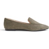 image:imageFEVERSOLE Womens Loafer Flat Pointed Fashion Slip On Comfort Soft Driving Office ShoesOlive Faux Suede