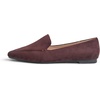 image:imageFEVERSOLE Womens Loafer Flat Pointed Fashion Slip On Comfort Soft Driving Office ShoesPlum Faux Suede