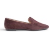 image:imageFEVERSOLE Womens Loafer Flat Pointed Fashion Slip On Comfort Soft Driving Office ShoesPlum Faux Suede